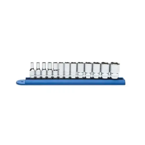 13 Piece 1/4 Inch Drive 6 Point Mid Length Metric Socket Set 13 Piece 1/4 Inch Drive 6 Point Mid Length Metric Socket Set