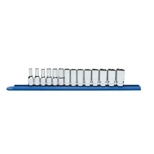 14 Piece 3/8 Inch Drive 6 Point Mid Length Metric Socket Set 14 Piece 3/8 Inch Drive 6 Point Mid Length Metric Socket Set