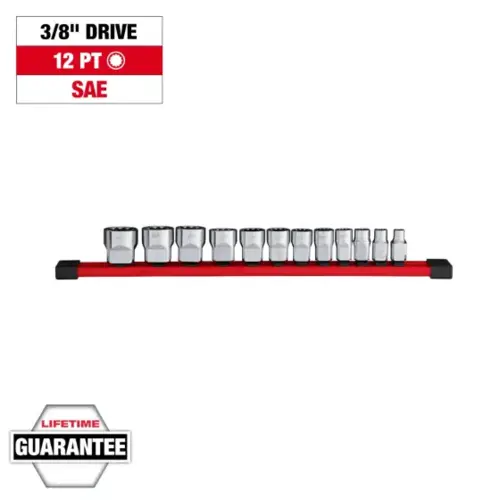 12pc 3/8 inch Drive 12-Point SAE Socket Set 12pc 3/8 inch Drive 12-Point SAE Socket Set