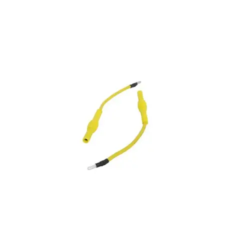 YELLOW 4MM BANANA TO 2.75MM MALE SPADE YELLOW 4MM BANANA TO 2.75MM MALE SPADE