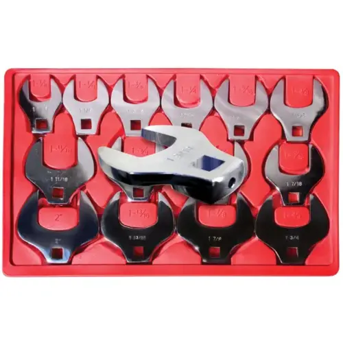 CROWFOOT WRENCH SET 14PC 1/2DR 1-1/16-2 CROWFOOT WRENCH SET 14PC 1/2DR 1-1/16-2