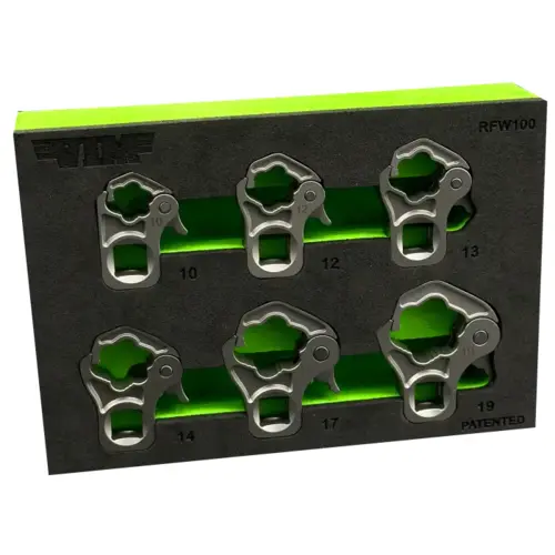 6 PC. 3/8 inch DR. RATCHETING FLARE NUT SET 6 PC. 3/8 inch DR. RATCHETING FLARE NUT SET