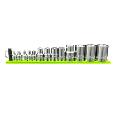 Elite 13pc. "E" Torx Set, E4 Thru E24, package on a green Magrail Elite 13pc. "E" Torx Set, E4 Thru E24, package on a green Magrail