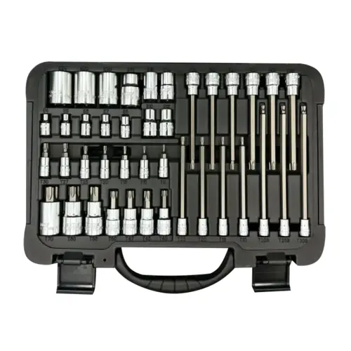 40 PC. ELITE TORX MASTER DRIVER AND SOCKET SET - S2 STEEL 40 PC. ELITE TORX MASTER DRIVER AND SOCKET SET - S2 STEEL