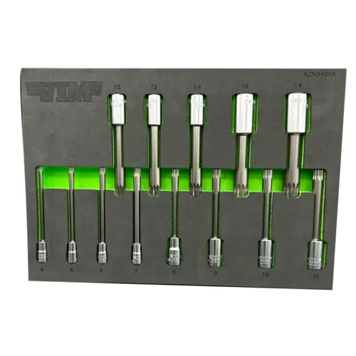 13 PC. 4 inch OAL. XZN TRIPLE SQUARE DRIVER SET - S2 STEEL 13 PC. 4 inch OAL. XZN TRIPLE SQUARE DRIVER SET - S2 STEEL