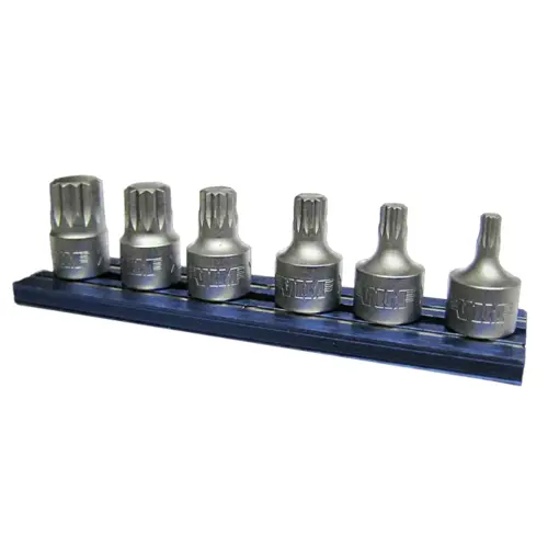 XZN Stubby Drive Set, 6 pc set 4m thru 12m, all 1/4" XZN Stubby Drive Set, 6 pc set 4m thru 12m, all 1/4"