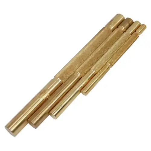 4 Piece Brass Punch Set In Vinyl Pouch 4 Piece Brass Punch Set In Vinyl Pouch