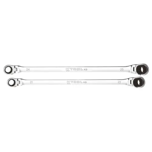 Wrench Set 2 Piece Ratcheting Double Flex 120 Tooth Wrench Set 2 Piece Ratcheting Double Flex 120 Tooth