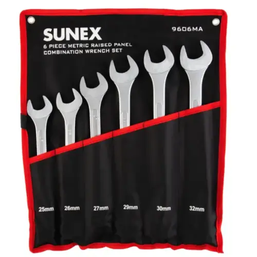 6 Pc. Metric Raised Panel Combination Wrench Set 6 Pc. Metric Raised Panel Combination Wrench Set
