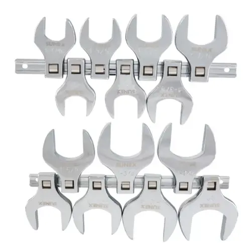 14 Pc 1/2" Dr. Jumbo SAE Crowfoot Wrench Set 14 Pc 1/2" Dr. Jumbo SAE Crowfoot Wrench Set