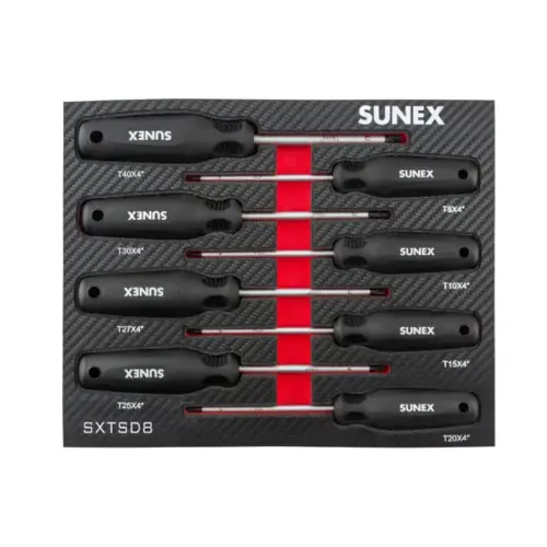 Torx Magnetic 8 Piece Screwdriver Set in EVA Foam Torx Magnetic 8 Piece Screwdriver Set in EVA Foam