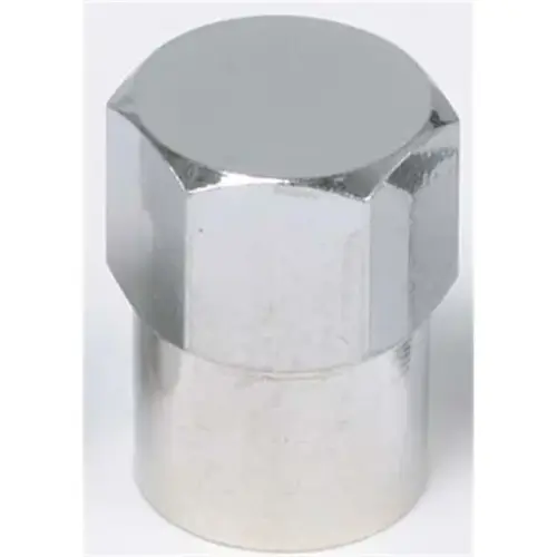 Chromed Long Skirted Plastic Sealing Cap (Box of 100) Chromed Long Skirted Plastic Sealing Cap (Box of 100)