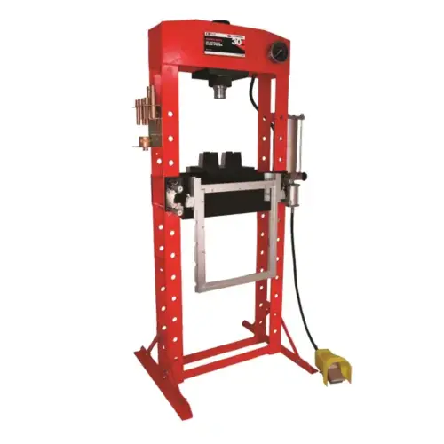 AFF - Shop Press - 30 Ton Capacity - Foot Operated Air Motor/Manual Pump W/ Hydr AFF - Shop Press - 30 Ton Capacity - Foot Operated Air Motor/Manual Pump W/ Hydr