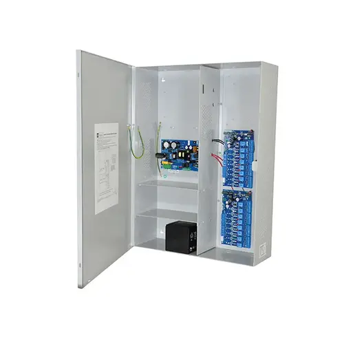 Access Power Controller, 115VAC 60Hz at 3.5A Input, One AL600ULXB, 16 PTC Protected Outputs 12VDC at 5A or 24VDC at 5.4A Access Power Controller, 115VAC 60Hz at 3.5A Input, One AL600ULXB, 16 PTC Protected Outputs 12VDC at 5A or 24VDC at 5.4A