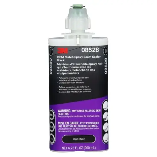 3M OEM Match Epoxy Seam Sealer 08528, Black, 200 ml Cartridge, 6/Case 3M OEM Match Epoxy Seam Sealer 08528, Black, 200 ml Cartridge, 6/Case