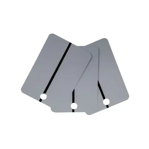 Metal Spray Samples - Black Stripe on LIGHT GRAY, 25 pcs per box Metal Spray Samples - Black Stripe on LIGHT GRAY, 25 pcs per box