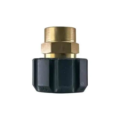 Blu Shield 3/8" Female Pipe Thread x Female Metric Pressure Washer Adapter Blu Shield 3/8" Female Pipe Thread x Female Metric Pressure Washer Adapter