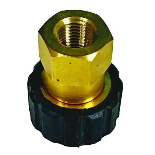 Blu Shield 1/4" Female Pipe Thread x Female Metric Pressure Washer Adapter Blu Shield 1/4" Female Pipe Thread x Female Metric Pressure Washer Adapter