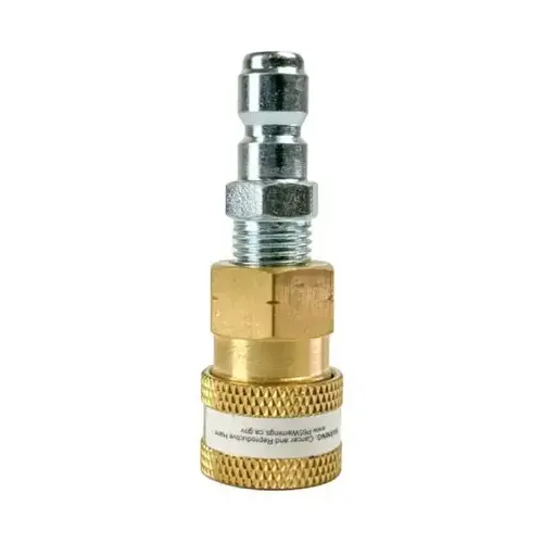 1/4" Quick Disconnect Plug x 1/4" Male Pipe Thread Pressure Washer Adapter 1/4" Quick Disconnect Plug x 1/4" Male Pipe Thread Pressure Washer Adapter