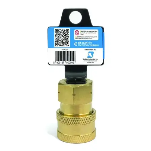 3/8 In Quick-Disconnect Socket X 3/8 In FPT Pressure Washer Adapter 3/8 In Quick-Disconnect Socket X 3/8 In FPT Pressure Washer Adapter