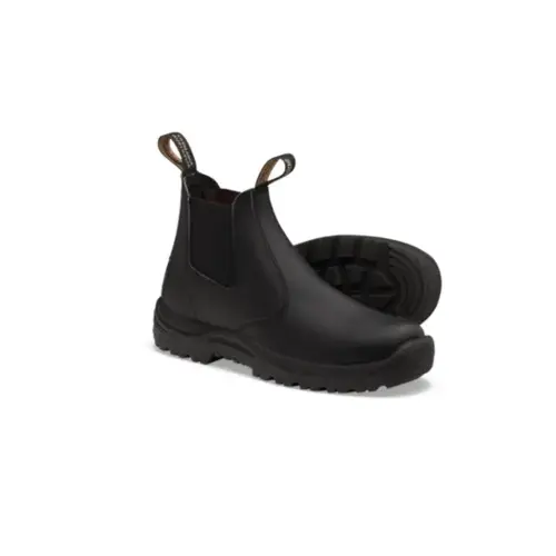 Soft Toe Elastic Side Slip-on Boot, Water Resistant, Kick Guard, Black, AU size Soft Toe Elastic Side Slip-on Boot, Water Resistant, Kick Guard, Black, AU size