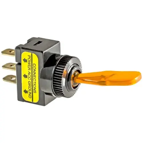 ILLUMINATED TOGGLE SWITCH AMBER ILLUMINATED TOGGLE SWITCH AMBER