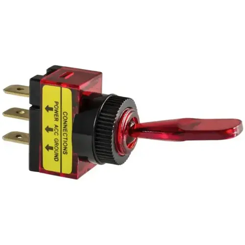 ILLUMINATED TOGGLE SWITCH-RED ILLUMINATED TOGGLE SWITCH-RED