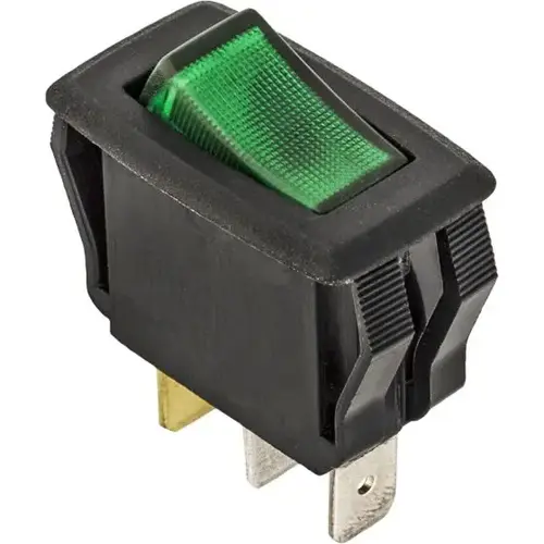 ILLUMINATED ROCKER SWITCH -GREEN ILLUMINATED ROCKER SWITCH -GREEN