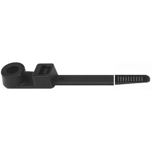 CABLE TIE W/MOUNTING HOLE - BLACK 7in LENGTH CABLE TIE W/MOUNTING HOLE - BLACK 7in LENGTH