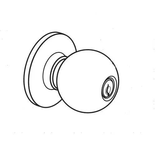 RK02 Privacy Cylindrical Lock - Grade 2, Ball Knob, Non-Keyed Bright Stainless Steel RK02 Privacy Cylindrical Lock - Grade 2, Ball Knob, Non-Keyed Bright Stainless Steel