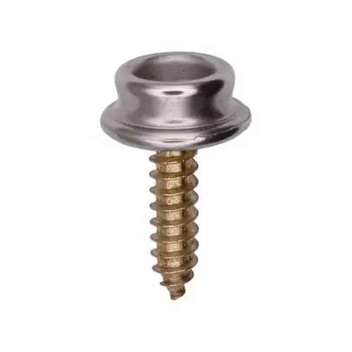 (100) Wood Screw Stud Snap Fasteners (100) Wood Screw Stud Snap Fasteners