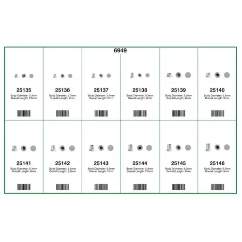 SELF-PEIRCING RIVETS QUIK-SELECT II KIT SELF-PEIRCING RIVETS QUIK-SELECT II KIT