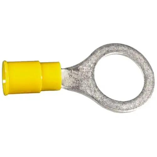 VINYL INSULATED RING TERMINAL - 12-10 GA., 7/16 - 1/2 STUD SIZE VINYL INSULATED RING TERMINAL - 12-10 GA., 7/16 - 1/2 STUD SIZE
