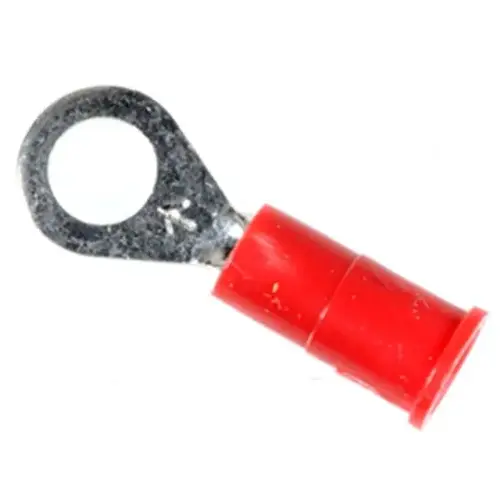 VINYL INSULATED RING TERMINAL - 22-18 GA., #8-#10 STUD SIZE VINYL INSULATED RING TERMINAL - 22-18 GA., #8-#10 STUD SIZE