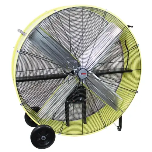 42" Belt Drive Industrial Drum Fan, Safety Yellow 42" Belt Drive Industrial Drum Fan, Safety Yellow