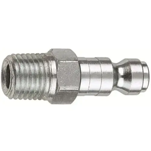 1/4" Coupler Plug with 1/4" Male thread Automotive T Style- Pack of 10 1/4" Coupler Plug with 1/4" Male thread Automotive T Style- Pack of 10