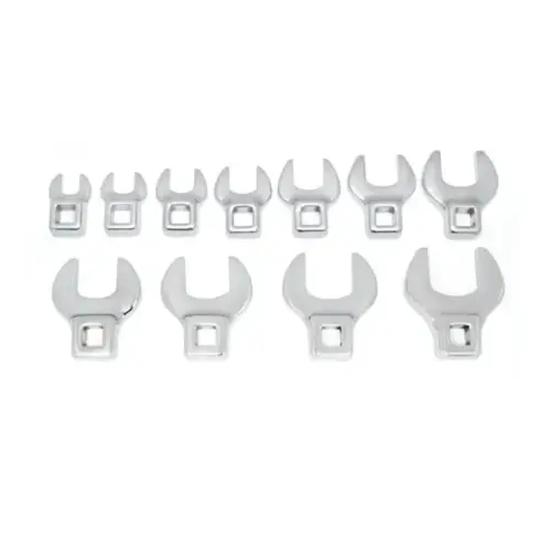 11 Piece 3/8 Inch Drive Crowfoot SAE Wrench Set 11 Piece 3/8 Inch Drive Crowfoot SAE Wrench Set