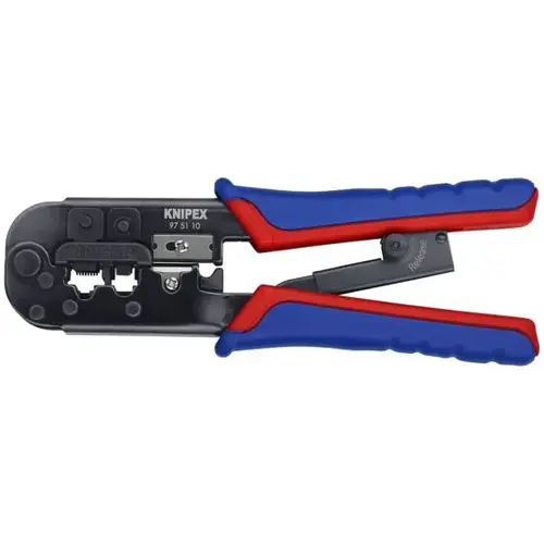 Crimping Pliers-6 and 8 Pole Western Plug Type, 7.5", Western Crimp, 2 Crimp Pos Crimping Pliers-6 and 8 Pole Western Plug Type, 7.5", Western Crimp, 2 Crimp Pos