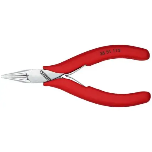 Electronics Pliers-Round Tips, 4.5", Comfort Grip, Round Jaws Electronics Pliers-Round Tips, 4.5", Comfort Grip, Round Jaws
