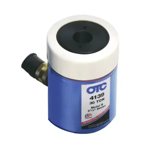30-Ton Spring-Return Hollow Center Hydraulic Ram 30-Ton Spring-Return Hollow Center Hydraulic Ram