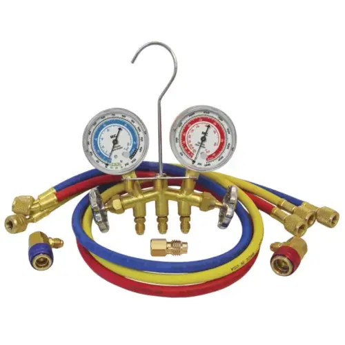 GUAGE SET DUAL BRASS 72" HOSES GUAGE SET DUAL BRASS 72" HOSES