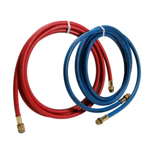 9 ft Long Red and Blue R-134a Enviro-Guard Hose Set 9 ft Long Red and Blue R-134a Enviro-Guard Hose Set