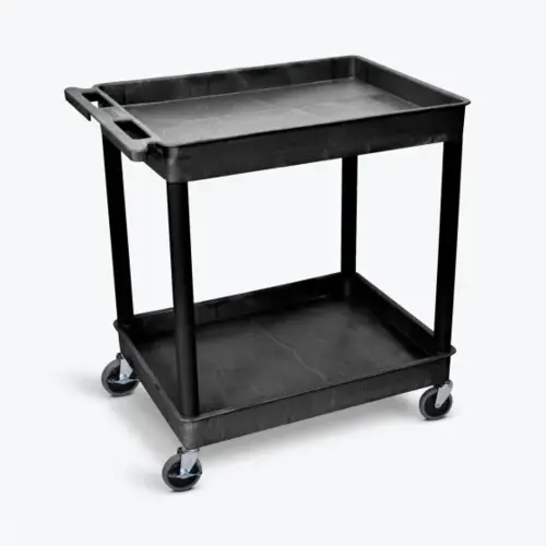 2-Shelf Plastic Utility Cart 2-Shelf Plastic Utility Cart