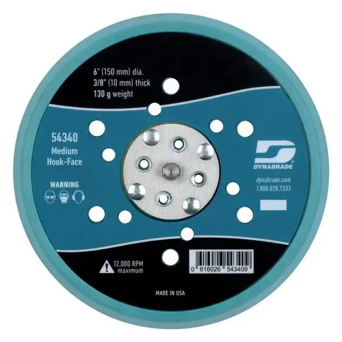 6" (152 mm) Dia. Vacuum Disc Pad, Multi-Hole, Hook-Face, Short Nap 6" (152 mm) Dia. Vacuum Disc Pad, Multi-Hole, Hook-Face, Short Nap