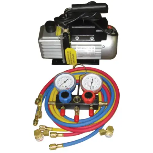VACUUM PUMP AND GAUGE SET VACUUM PUMP AND GAUGE SET