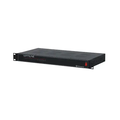 DC CCTV Rack Mount Power Supply, 115VAC 60Hz at 3A Input, 16 PTC Protected Outputs 12VDC at 8A Max Total DC CCTV Rack Mount Power Supply, 115VAC 60Hz at 3A Input, 16 PTC Protected Outputs 12VDC at 8A Max Total