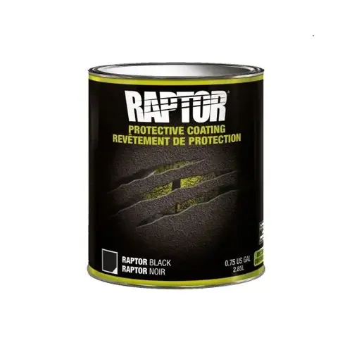 RAPTOR TINTABLE LINER (50 STATE) SHORT FILLED GALLON TIN NAM RAPTOR TINTABLE LINER (50 STATE) SHORT FILLED GALLON TIN NAM