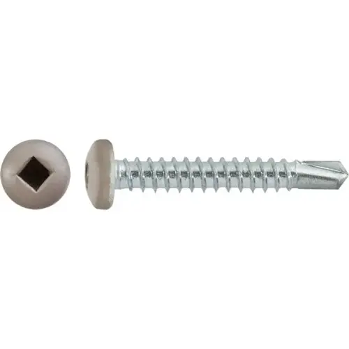 #10 X 1-1/4" SQUARE PAN SELF-DRILLING TEK ZINC TAN PAINTED HEAD #10 X 1-1/4" SQUARE PAN SELF-DRILLING TEK ZINC TAN PAINTED HEAD