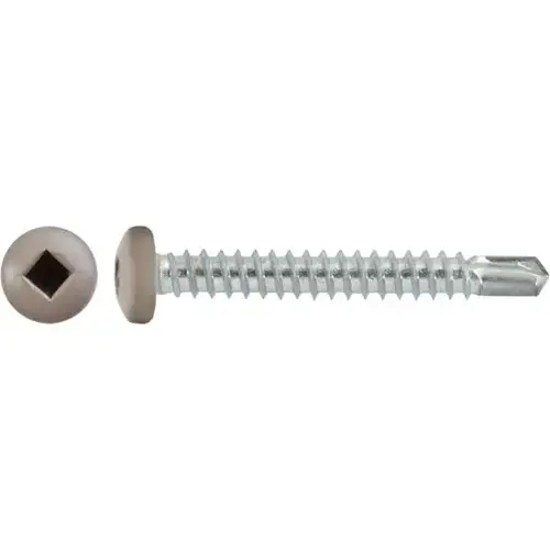 #10 X 1-1/2" SQUARE PAN SELF-DRILLING TEK ZINC TAN PAINTED HEAD #10 X 1-1/2" SQUARE PAN SELF-DRILLING TEK ZINC TAN PAINTED HEAD
