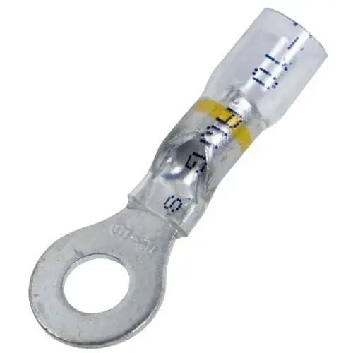 CRYSTAL CLEAR SEAL RING - 12-10 AWG 1/4" STUD CRYSTAL CLEAR SEAL RING - 12-10 AWG 1/4" STUD